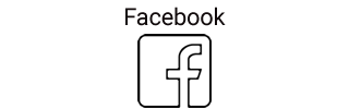 The image shows the Facebook icon
