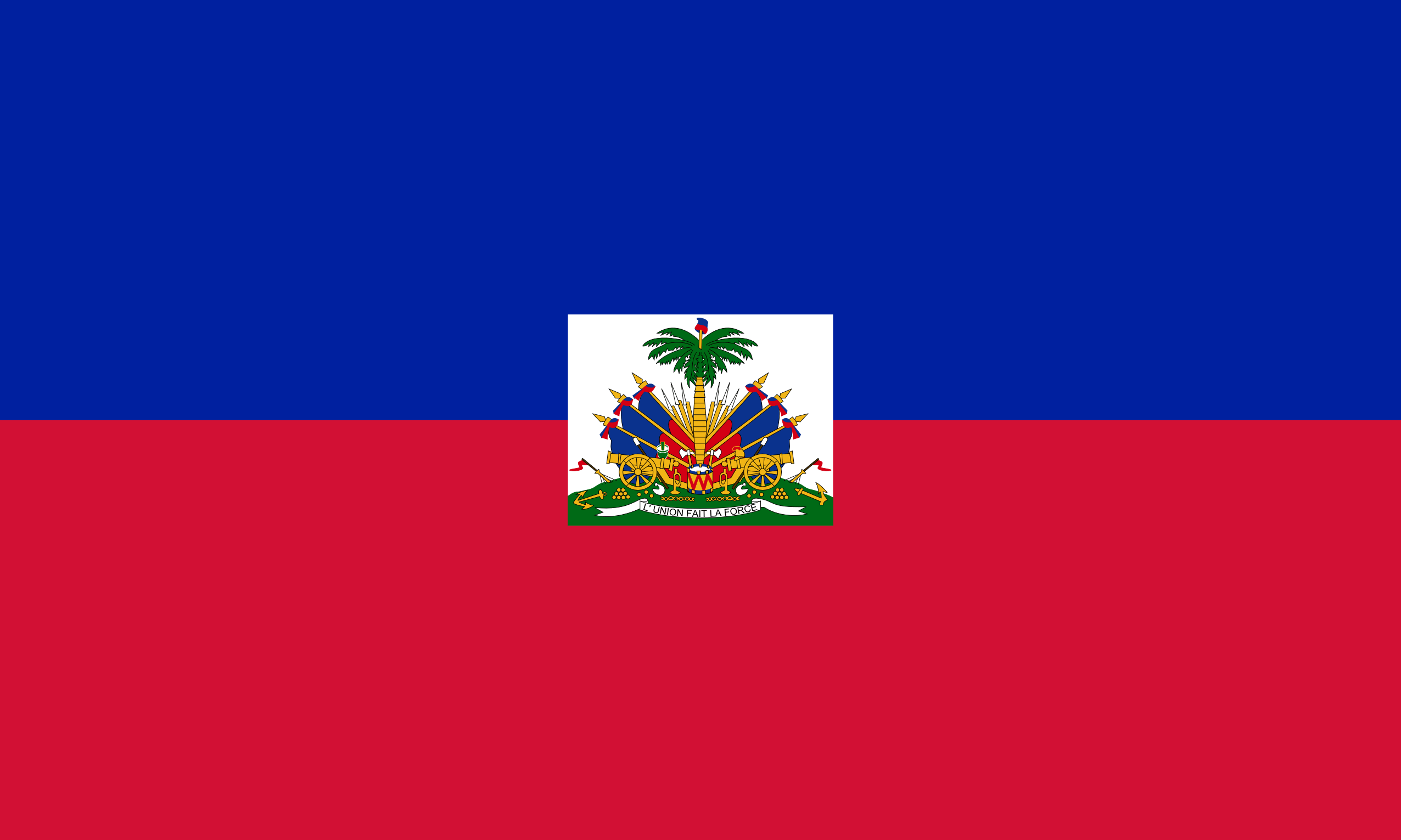 the image shows the haitian flag